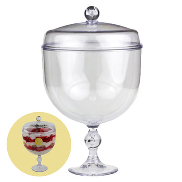 Copo de Plástico Cristal Grande para Sobremesas (Capacidade de 1,25L)